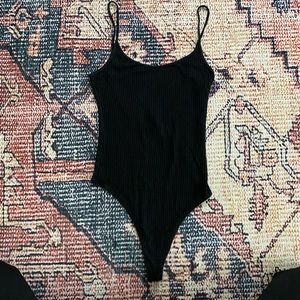 Brandy Melville Ribbed Backless Bodysuit